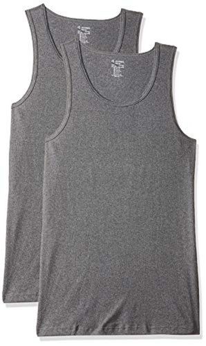 Grey Plain Pattern Sleeveless Comfortable And Breathable Men'S Cotton Vest