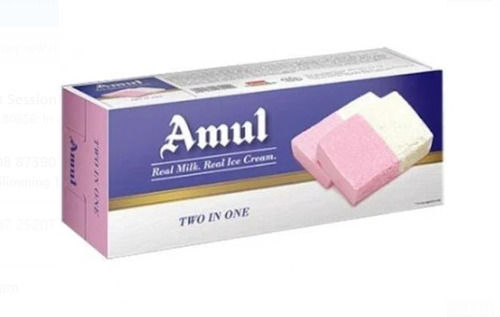 Rectangular 4 Gram Fat% Fresh And Delicious Strawberry Amul Ice Cream 