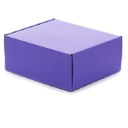 Recyclable Reusable Economic Purple Colour And Corrugated Carton Box Length: 6 To 14 Inch (In)