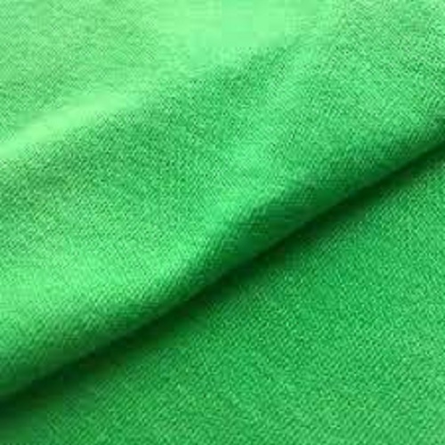 Simple Eye Catching Breathable Lightweight Beautiful Polyester Knitted Fabric - 100% Polyester, 1700m Length, Green, 220gsm Density | Light Texture, Smooth Finish, Tear-Resistant, Washable