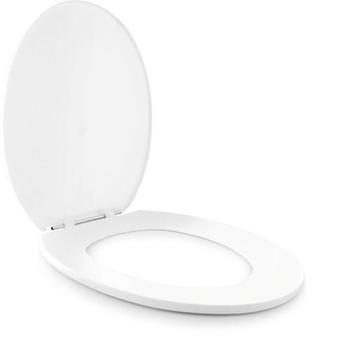 White Smooth Finishing Deck Mounted Oval Shape Plastic Toilet Seat Cover