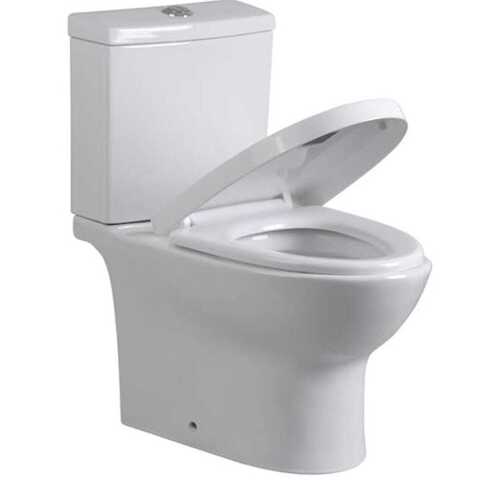 White Toilet Seat With Sturdy Beautiful And Sleek Design For Bathroom Purpose