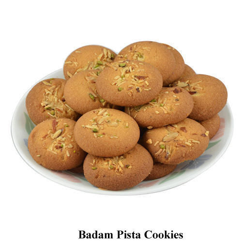 100 Percent Delicious Taste And Sweet Healthy Badam Pista Cookies For Snacks