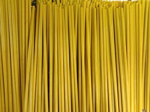 3 Feet Length 6mm Thickness 15mm Diameter Yellow Fiberglass Tube