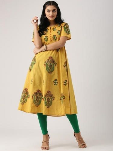 Printed Anarkali Kurti