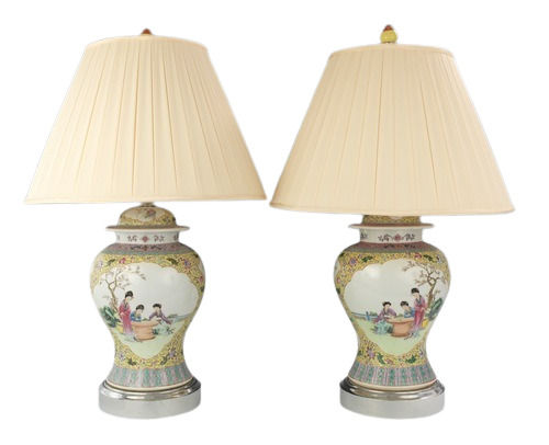 Cream Antique Imitation Style Pvc Plastic With Glass Vintage Night Table Lamp