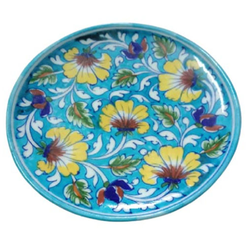 Blue Pottery Hand Painted 10 inch Decorative Plates