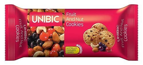 Fruity Crispy Flavour Taste Deliciouses Soft And Chewy Unibic Fruit And Nut Cookies, 75G 