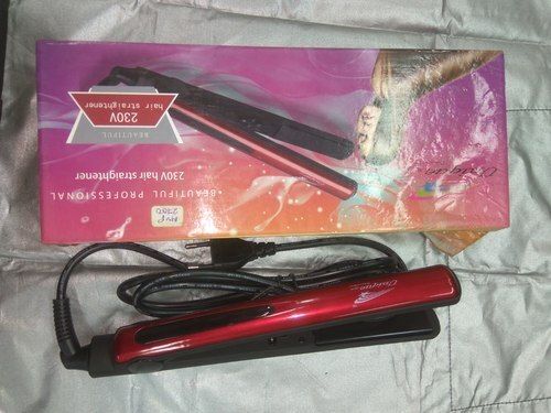 Durable Lightweight Easy To Use Red Titanium Electric Hair Straightener