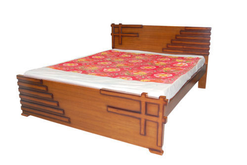 Painted Easy To Clean Termite Resistant Comfortable Brown Designer Wooden Cots 