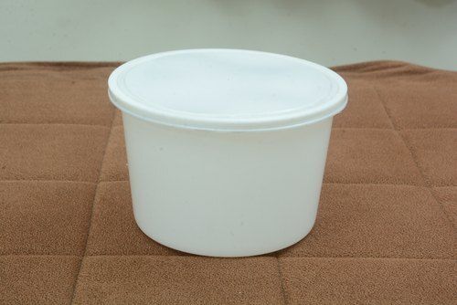 White Environment Friendly Soft And Comfortable Plastic Plain Round Container, 1200 Ml 