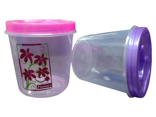 Environment Friendly Transparent Round Plastic Container For Kitchen Use, 8 X 10 Inch  Capacity: 1 Kg/Day