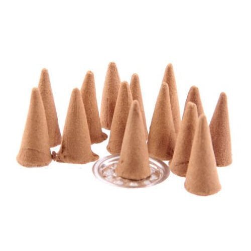 Exotic Fragrance Charcoal Free Natural Aroma Low Smoke Incense Dhoop Cone Burning Time 20 