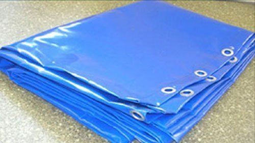 Long Durable Water Resistant And Heavy Duty Plain Sky Blue Plastic Tarpaulin