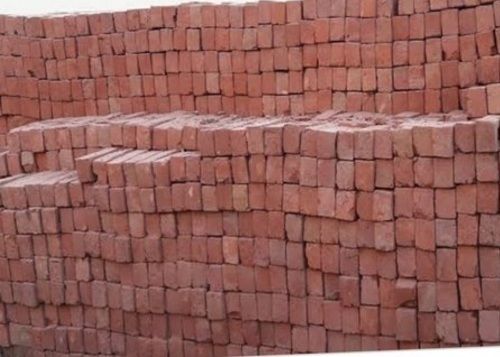 High Strength Long Lasting Fire And Water Resistant Rectangular Red Clay Bricks