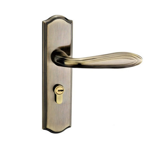 Pack Of 1 Zinc Alloy Golden Colour Rust And Corrosion Free Door Handle Lock Application: Metal/Wood Cabinet