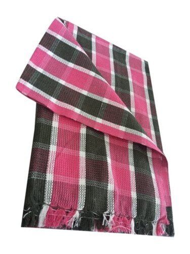 Disposable Pink And Black Rectangular Soft Touch 30 Inch Width Cotton Hand Towel 