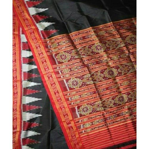 Red With Black Printed Party Wear Traditional Elegant Beautiful And Breathable Designer Soft Silk Saree