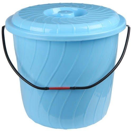 Strong And Durable Light Weight Unbreakable Bathroom Domestic Blue Plastic Buckets