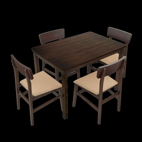 Strong Termite And Borer Resistant Long Durable Plain Brown Wooden Dining Table