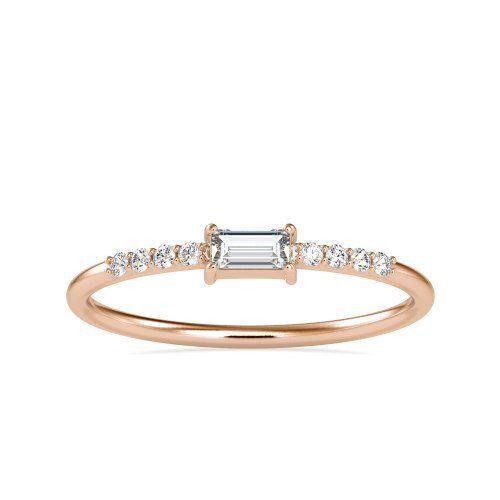 Amulets  Women'S Engagement Polished Modern Designer Gold Diamond Ring