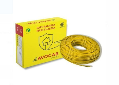  4 Sq Mm Size 90 Meter Length Avocab Flexible Single Core House Wire For Electric Connection Cable Capacity: 220 Volt (V)