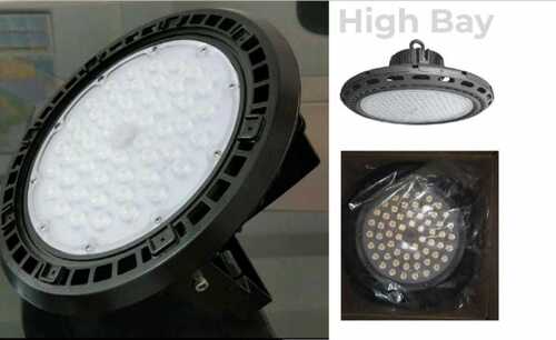 Black 130 Watt High Bay Lights For Warehouse, Cool White Lighting Color