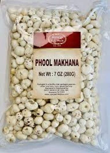 All Natural Plain Raw Uncooked Spicy World Phool Makhana/Fox Nut ,200gm