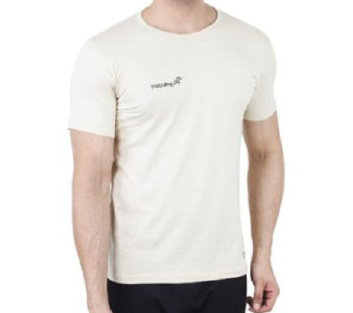 Comfortable Round Neck Half Sleeve Dri Fit Plain Cream Colour Mens Sport T Shirt Age Group: Adults