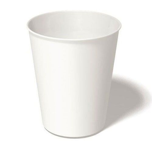 Environment-Friendly And Recycled Round Plain White Disposable Paper Cups Size: 8-9 Inches