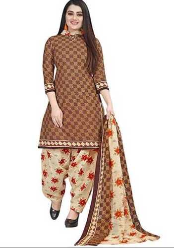 महिलाओं का फैशनेबल सांस लेने योग्य हल्का भूरा और क्रीम सूट