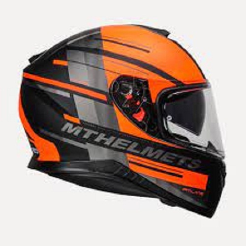 Light Weight Provide Protection Orange And Black Racing Bike Helmet