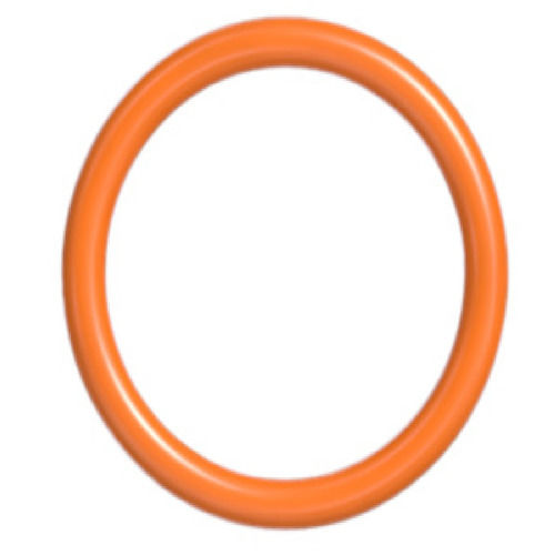 Long Durable And Highly Efficient Lightweight Round Orange Rubber Oil Seal Diameter: 2 Inch (In)