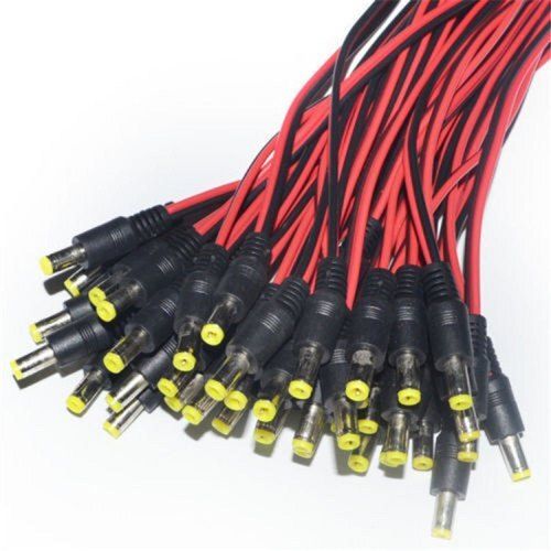 Pvc Red And Black 6 Ampere Rating Current 0.5 Mm Pitch Dc Cable Connectors 