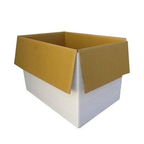 White Superior Grade Durable And Strong High Gsm Featured Hdpe Corrugated Box