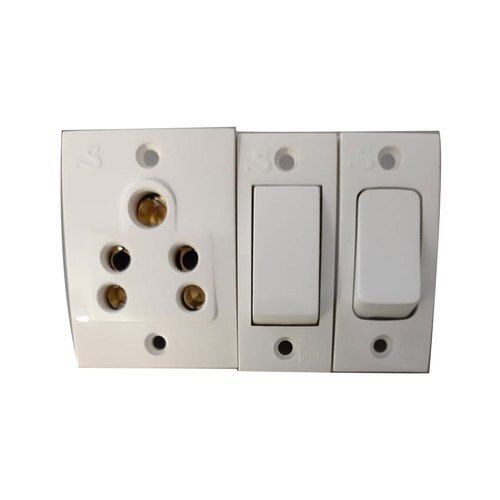 Transmit Electricity Safe And Reliable White Electrical Switch Board, 240 V Weight: 200 Grams (G)