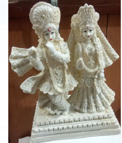 Easy To Clean 10 Inch Size Marble Material White Color For Religious God Statue 