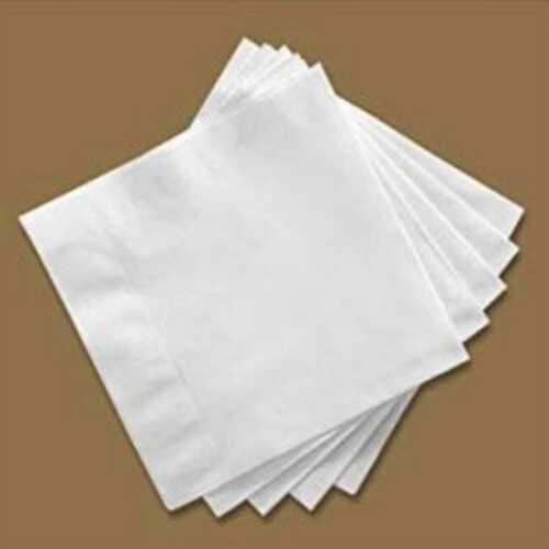 15-25 Cm 2 Ply Plain Square White Tissue Paper