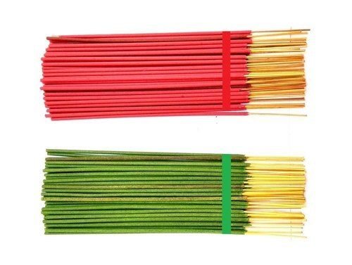 Red And Green 11 Inch Length Floral Fragrance Charcoal Incense Stick  Burning Time: 20 Minutes