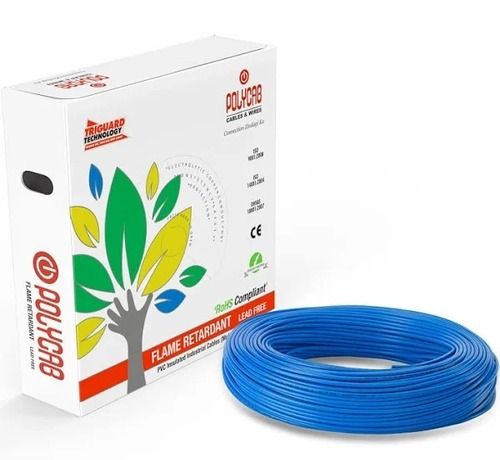 Blue Colour 90 M Length 1.5 Sqmm Size Polycab Housing Wire Cable Conductor Material: Copper