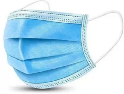 Reusable Non Woven Material Three Ply Surgical Blue Face Mask Waterproof: No