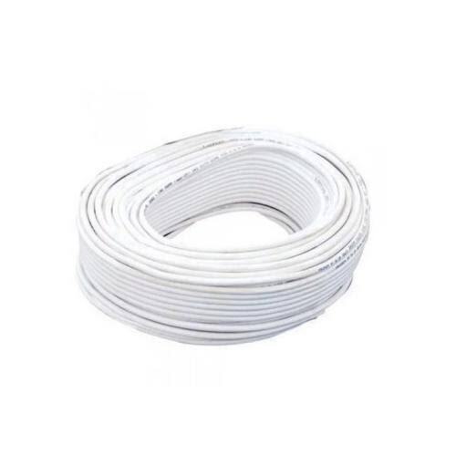 White Colour 90 M Length 1 Sqmm Size Housing Wire Cable Conductor Material: Copper