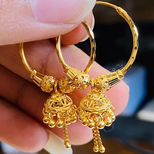 Buy Gold Earring for Girls & Women Online India - Manubhai Jewellers