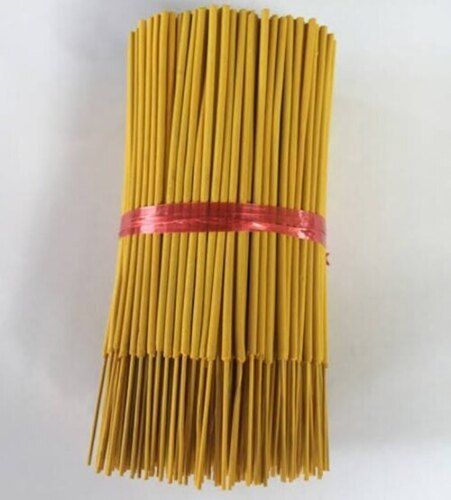 Yellow 10 Inch Length Solid Raw Jasmine Fragrance Charcoal Incense Stick  Burning Time: 20 Minutes