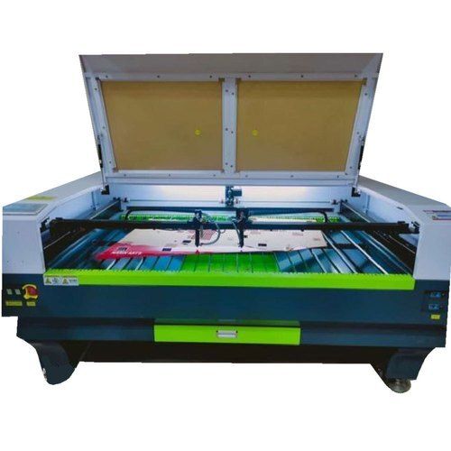 Black 100 Watt Laser Power Related Voltage 230 Volt Semi Automatic Co2 Laser Cutting Machine 