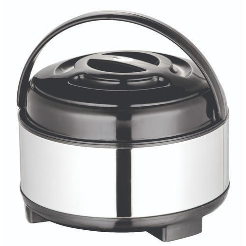 Black And White Round Shape Stainless Steel Hot Pot 