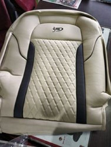 Leather Comfortable Long Lasting And Highly Durable White Brown Truck Seat Cover