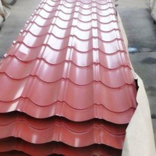 Rectangular Corrosion Resistant Water Proof Coated Mild Plain Red Steel Roofing Sheet