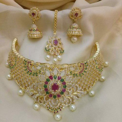 Ladies Elegant Appearance Comfortable And Fancy Multicolor Necklace Set