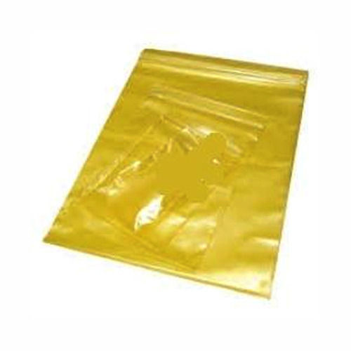 Lightweight And Reusable Water Proof Easy To Use Yellow Plain Plastic Bag